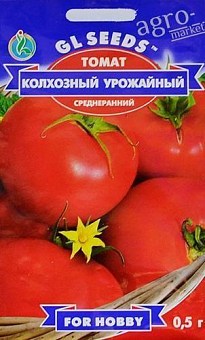 Томат "Колгоспний урожайний" ТМ "GL SEEDS" 0.5г2