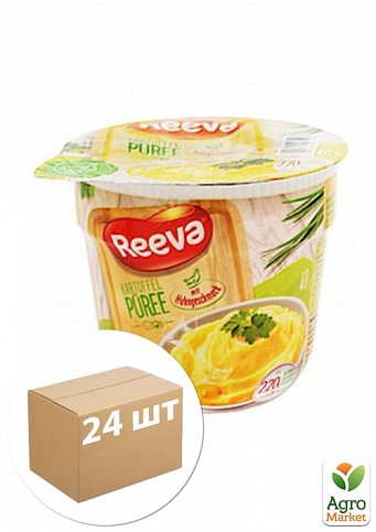 Пюре картофельное (со вкусом курицы) ТМ "Reeva" 40г упаковка 24шт