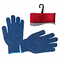 Рукавичка трикотажна синтетична 9" з покриттям PVC крапкою на долоні (синя) INTERTOOL SP-0104