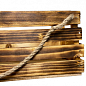 Ящик деревянный "Обожженный" длина 44см, ширина 14.5см, высота 17см. цена