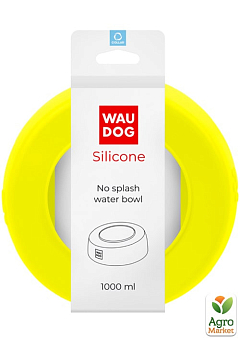 Миска-непроливайка WAUDOG Silicone 1 л желтый (50798)2