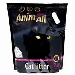 AnimAll Premium Cиликагелевый наполнитель для кошачьего туалета, фиолетовый аметист 3.15 кг (0454010)2