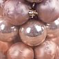 Набір ялинкових кульок перламутр 5 см 30 шт. Бронзовий (1556-1)  купить