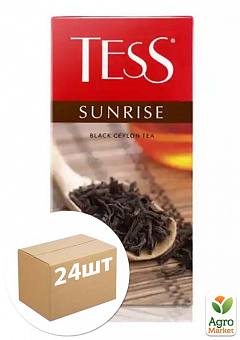 Чай чорний Sunrise ТМ "Тес" 25 пакетиків по 1,8г упаковка 24шт2