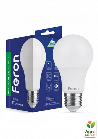 Светодиодная лампа Feron LB-700 10W E27 4000K (40012)