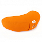 Подушка для йоги та медитації з гречаним лушпинням ТМ IDEIA, 46х25х10 см помаранчевий