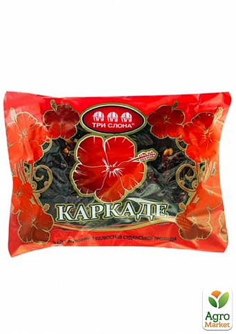 Чай Каркаде (цветочный) с розой ТМ "Три Слона" 70г
