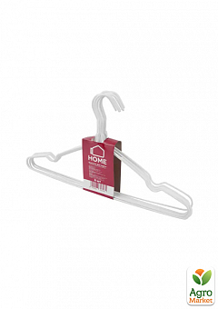 Вешалка для одежды Idea Home металлическая в силиконе 39,4*21 см (8 шт) Белый (6707236)1