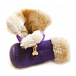 Обувь Ботинки замшевые с мехом для собак 4 шт. №1 фиолетовый ХВ1516 (1516900)