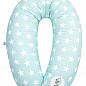 Подушка для вагітних та годування ТМ PAPAELLA 30х190 см + карабін зірка біла на ментолі