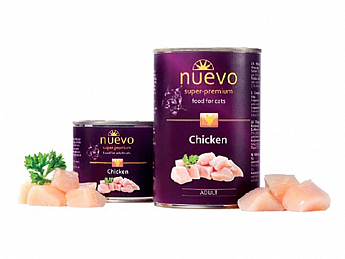 Nuevo Adult Chicken Вологий корм для кішок з куркою 400 г (5951650)