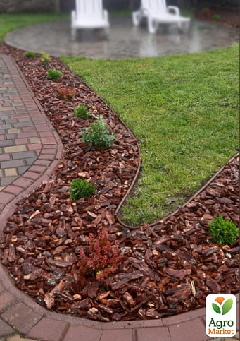 Бордюр садовый пластиковый Country Premium H110 80м коричневый (82401-80-BN) - фото 2