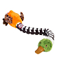 Игрушка для собак Утка с хрустящей шеей и пищалкой GiGwi Crunchy, текстиль, резина, пластик, 54 см (75025)