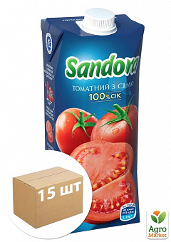 Сок томатный (с солью) ТМ "Sandora" 0,5л упаковка 15шт2