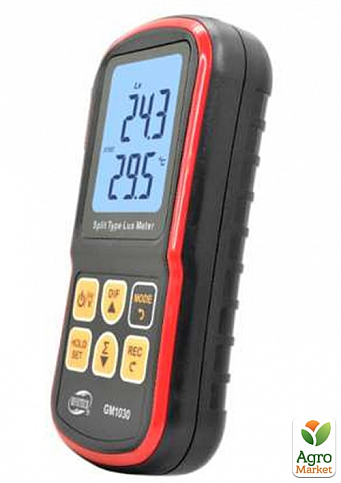 Измеритель уровня освещенности (Люксметр)+термометр, USB, Bluetooth  BENETECH GM1030 - фото 4