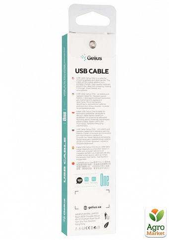 Кабель USB Gelius One GP-UC115 (1m) MicroUSB White - фото 3