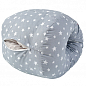 Подушка для годування Mini ТМ PAPAELLA 30х28х30 см малі та середні зірочки білі на сірому купить
