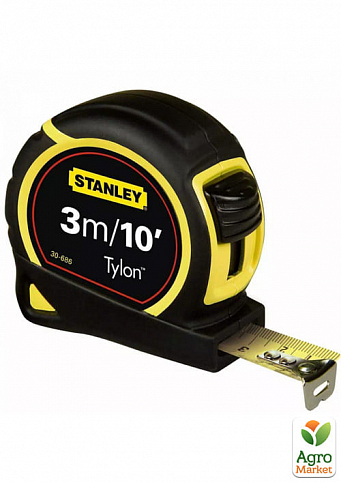 Рулетка вимірювальна STANLEY "OPP Tylon ™", 3м / 10 "х12.7мм, комбі (метрична + дюймова шкала). 0-30-686 ТМ STANLEY