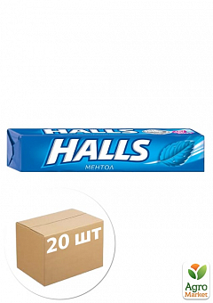 Льодяники зі смаком ментолу ТМ "Halls" 25.2 г упаковка 20 шт2