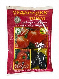 Мінеральне Добриво "Для томатів, перцю, баклажанів" ТМ "Сударушка" 60г2