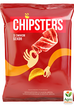 Чіпси натуральні Бекон 130 г ТМ "CHIPSTER`S"2