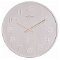 Часы настенные "Wood Wood Medium", белые Ø36 см (3096WI)