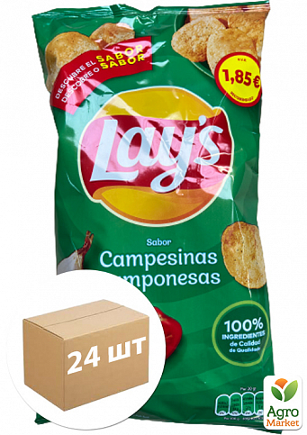 Картофельные чипсы (Томаты с зеленью) ТМ "Lay`s" 120г упаковка 24 шт