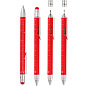 Шариковая многозадачная ручка Troika Construction со стилусом, линейкой, отверткой и уровнем, красная (PIP20/RD) купить