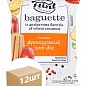 Сухарики пшеничні зі смаком "Французький хот-дог" 100 г ТМ "Flint Baguette" упаковка 12 шт