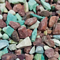 Декоративне каміння Галька мікс (велика) фракція 20-40 мм 1 кг