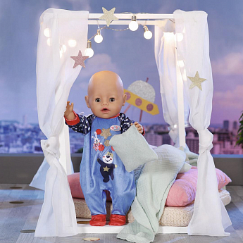 Одежда для куклы BABY BORN серии "День Рождения" - ПРАЗДНИЧНЫЙ КОМБИНЕЗОН (на 43 cm, синий) - фото 3