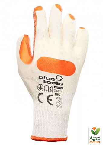 Перчатки для стекла BLUETOOLS Expert (10"/XL) (220-2214-10-IND)
