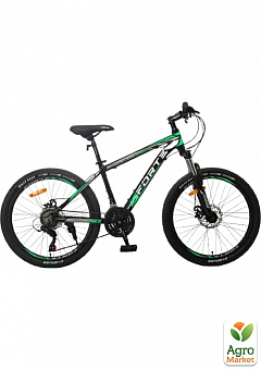 Велосипед FORTE FIGHTER розмір рами 13" розмір коліс 24" дюйми чорно-зелений (117101)2