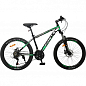 Велосипед FORTE FIGHTER розмір рами 13" розмір коліс 24" дюйми чорно-зелений (117101)