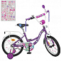 Велосипед дитячий PROF1 18д. Blossom, SKD45,ліхтар,дзвінок,дзеркало,дод.кол.,бузковий (Y18303N)