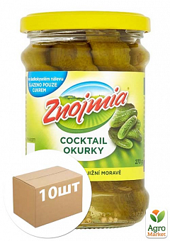 Консервовані огірки ТМ "Znojmia" 270г упаковка 10шт2