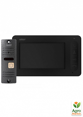 Комплект відеодомофону Arny AVD-4005 black+gray v.2
