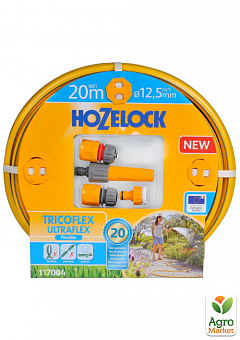 Набір для поливу HoZelock 117004 шланг Ultraflex 12,5 мм 20 м + коннектори (10618)2