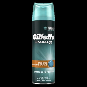 GILLETTE MACH 3 Гель для гоління Smooth (для м'якого гоління) 200мл