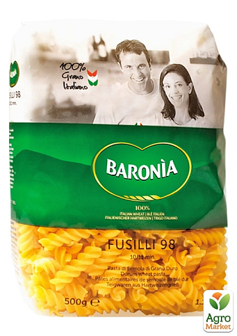 Макаронні вироби Fusilli TM "Baronia" 500 г упаковка 12 шт  - фото 2