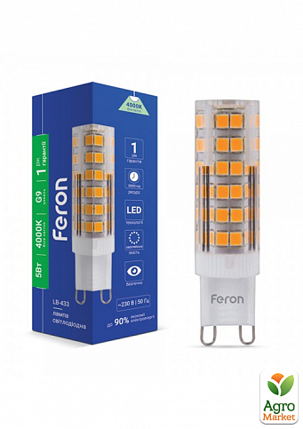 Світлодіодна лампа Feron LB-433 5W G9 4000K