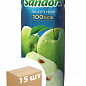 Сок яблочный ТМ "Sandora" 0,25л упаковка 15шт