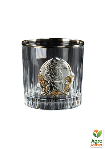 Набор для виски «Лидер», графин с овалом, 6 бокалов, платина, серебро, золото, хрусталь (B7SEN2PG) - фото 6