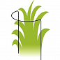 Опора для рослин ТМ "ORANGERIE" тип С (зелений колір, висота 600 мм, кільце 180 мм, діаметр дроту 4 мм)