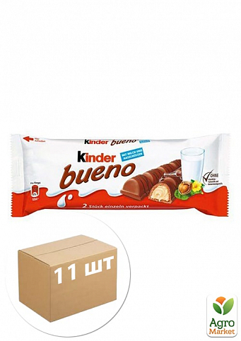Батончик шоколадний (Bueno) Kinder 44г упаковка 11шт