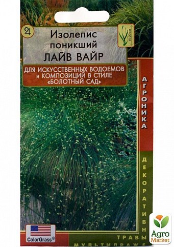 Изолепис поникший (Камыш поникший) "Лайв Вайр" ТМ "Плазменные семена"0,1г