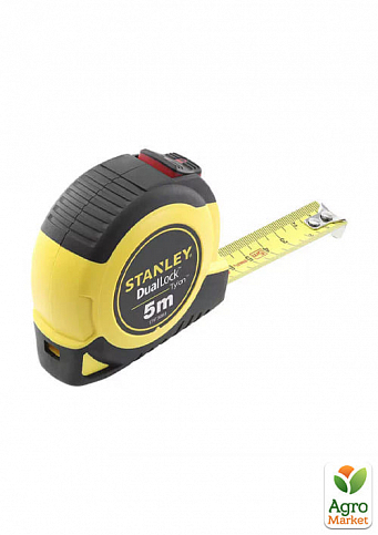 Рулетка вимірювальна STANLEY "TYLON ™ Dual Lock", 5мх19 мм, в пластмасовому корпусі. STHT36803-0 ТМ STANLEY