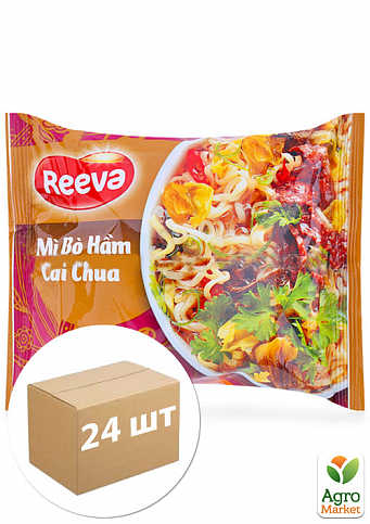 Вермішель (яловичина) ТМ "Reeva" 60г упаковка 24шт