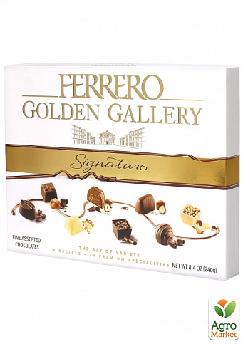 Цукерки Golden Gallery ТМ "Ferrero" 240г упаковка 6шт - фото 2