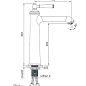 Imprese Hydrant змішувач для раковини високий, 35 мм купить